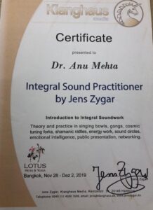 Sound music certificate